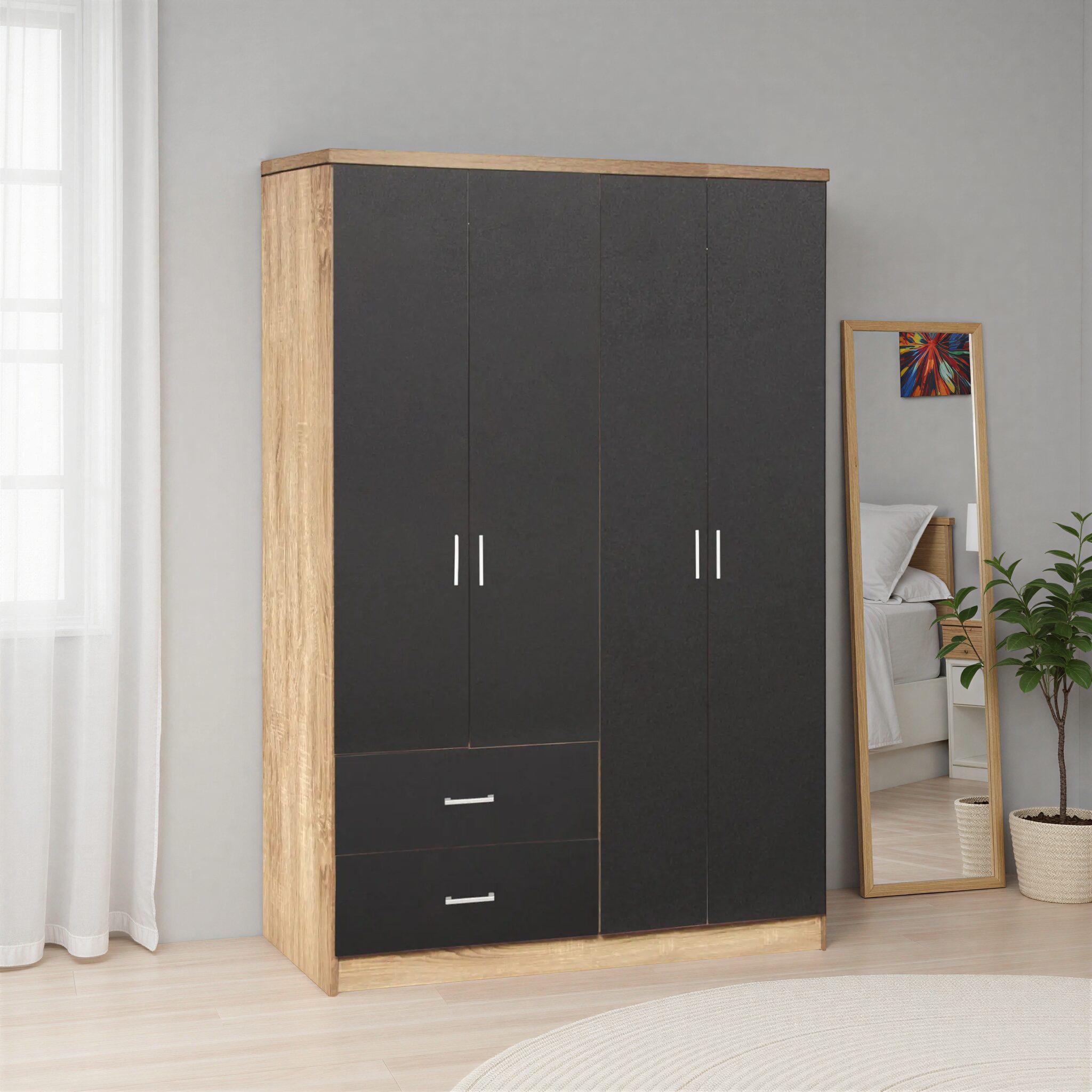 BRIANA Sonoma and Grey Wardrobe