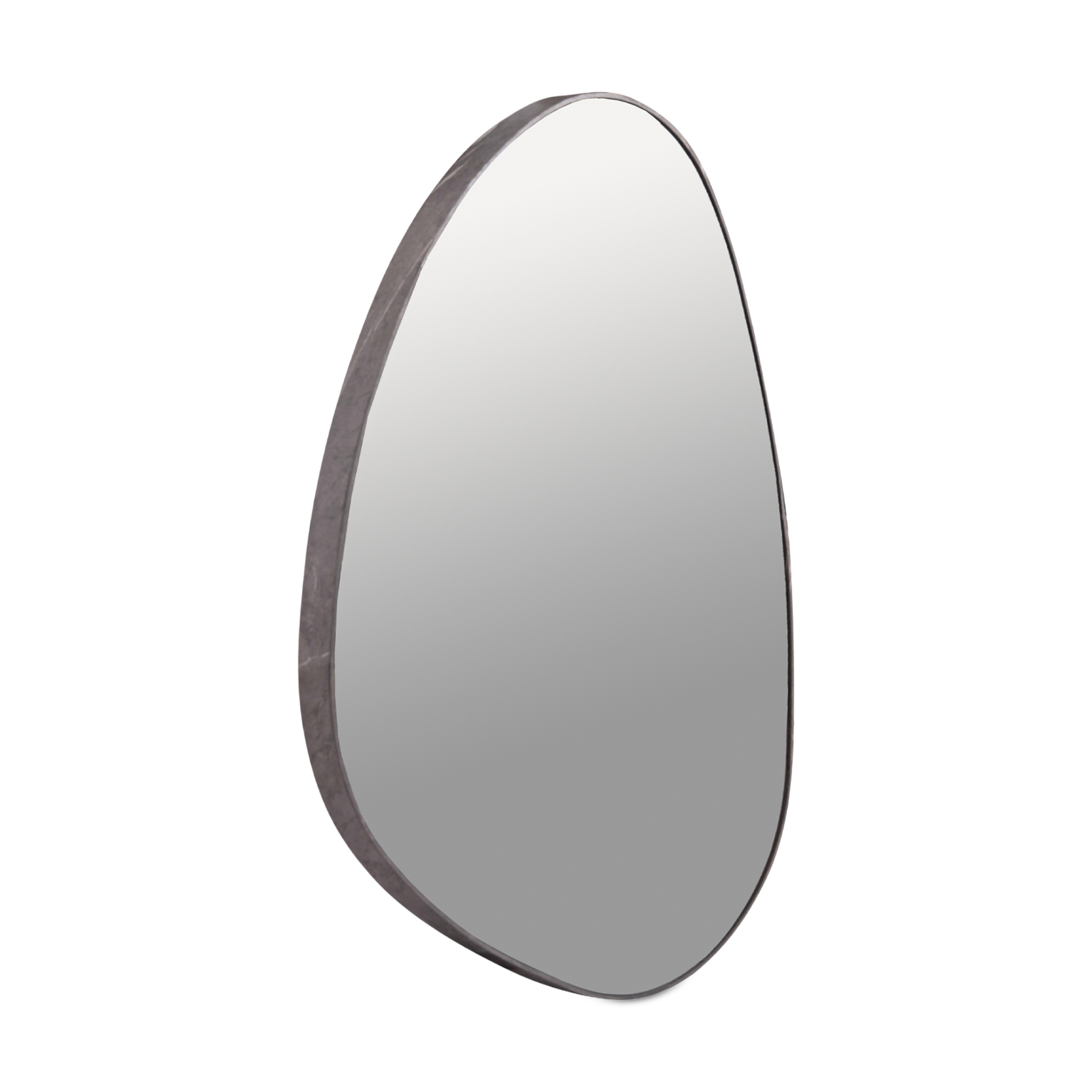 IRREGU Grey Marble Mirror