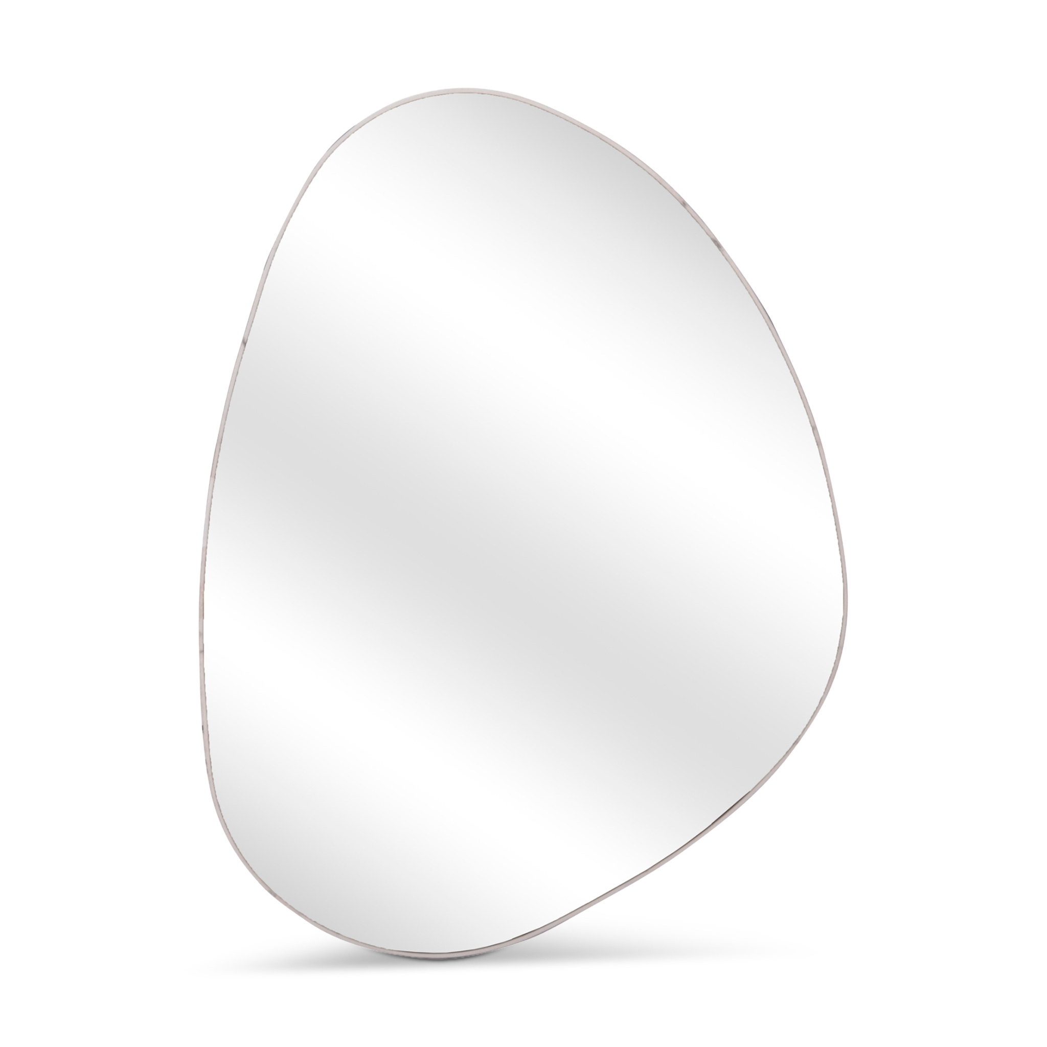 IRREGU White Marble Mirror