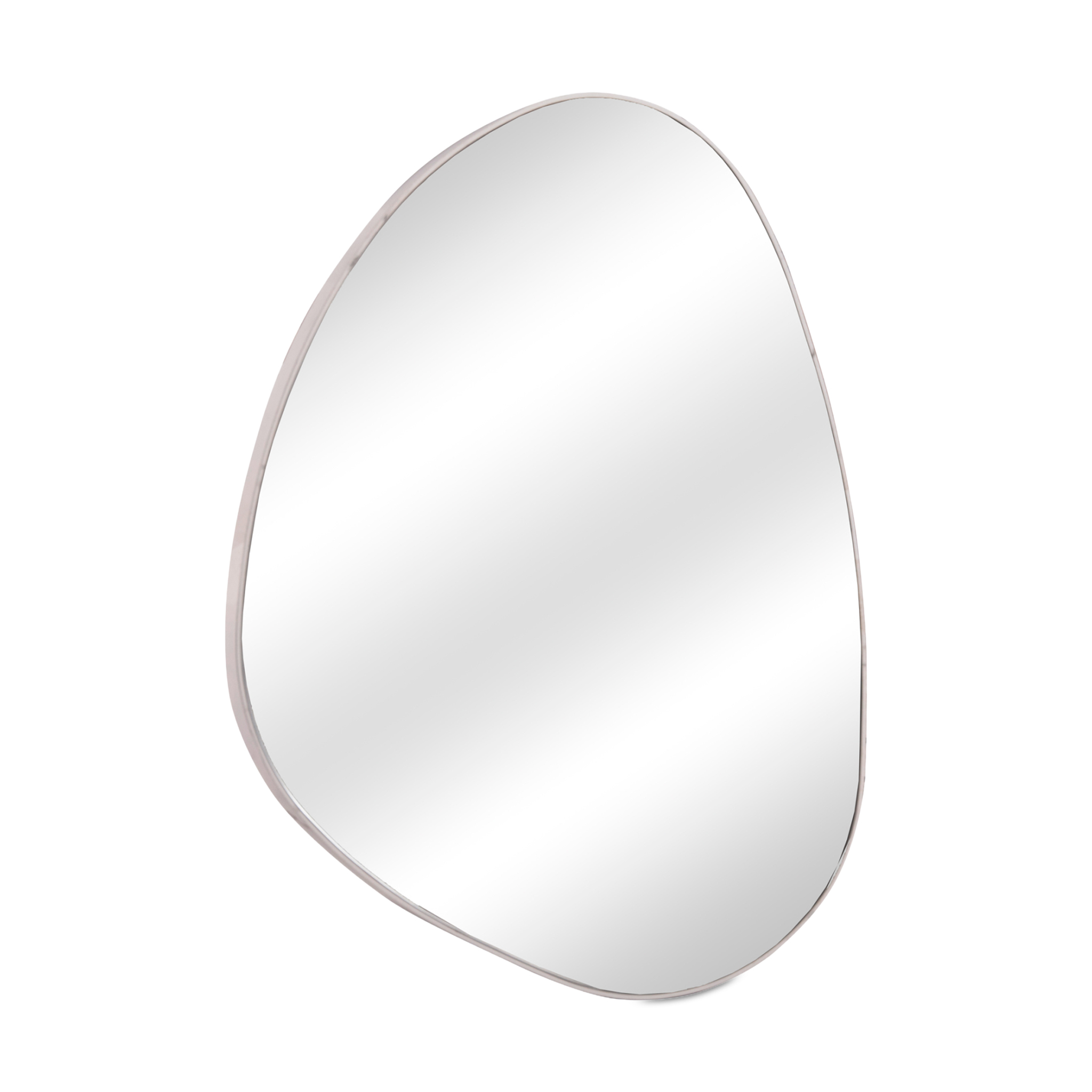 IRREGU White Marble Mirror