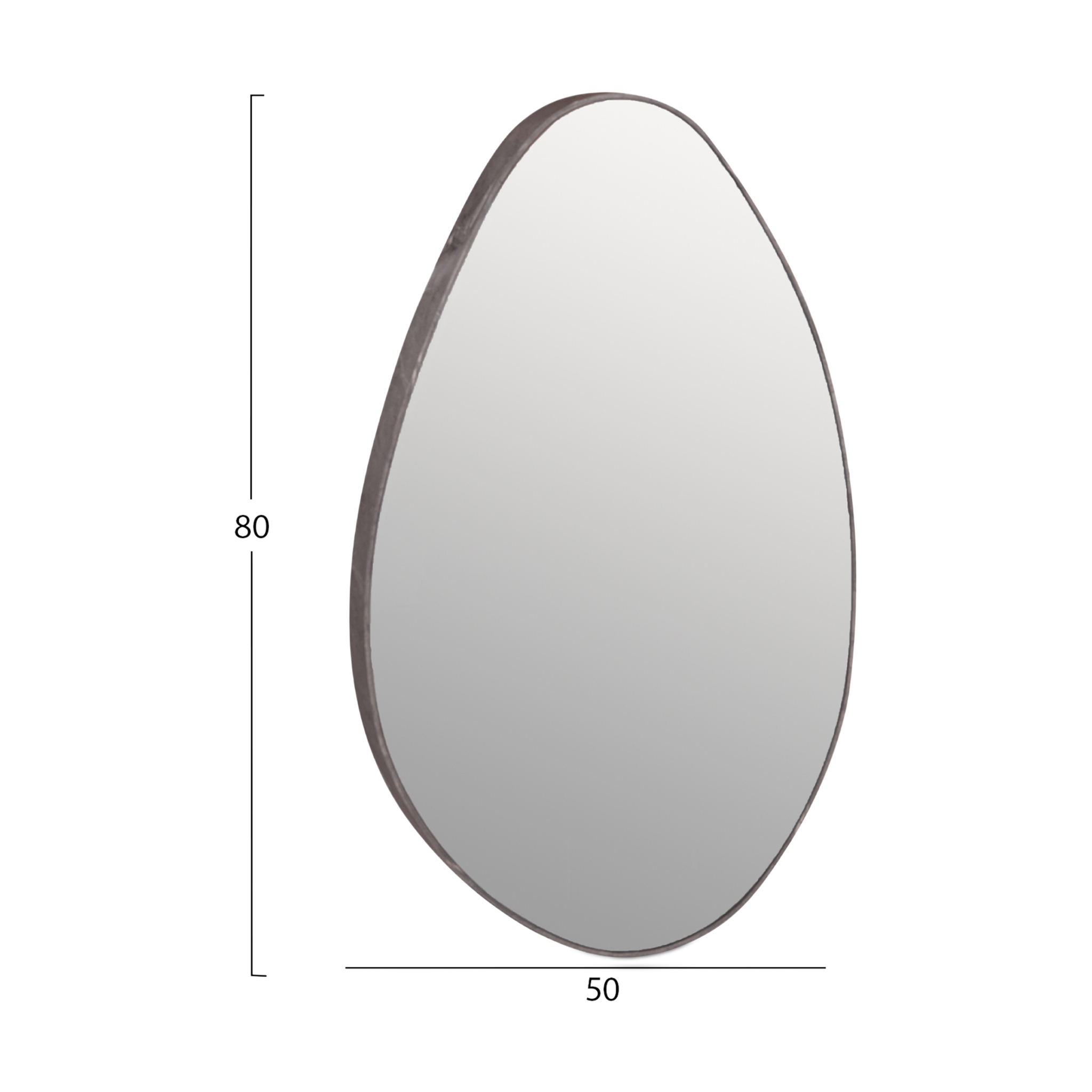 DROP Grey Marble Mirror