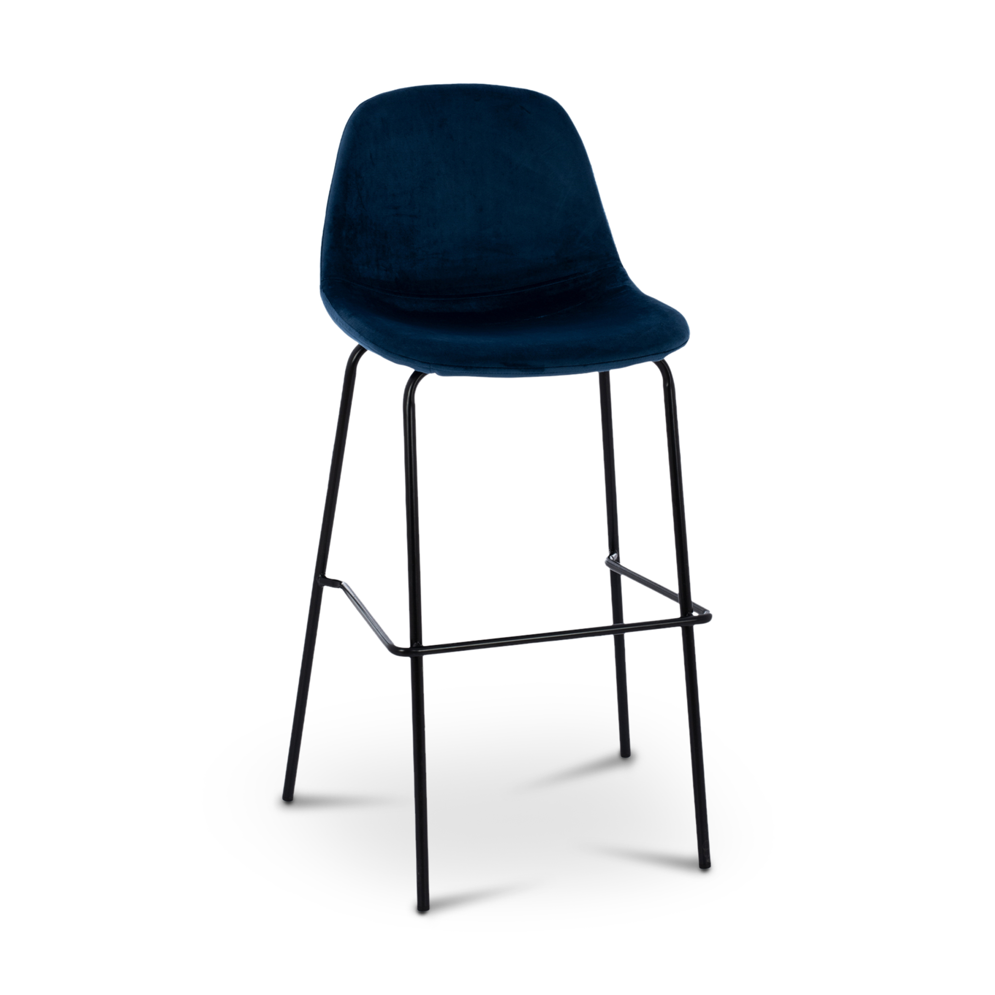 VINCENT Blue Velvet Barstool