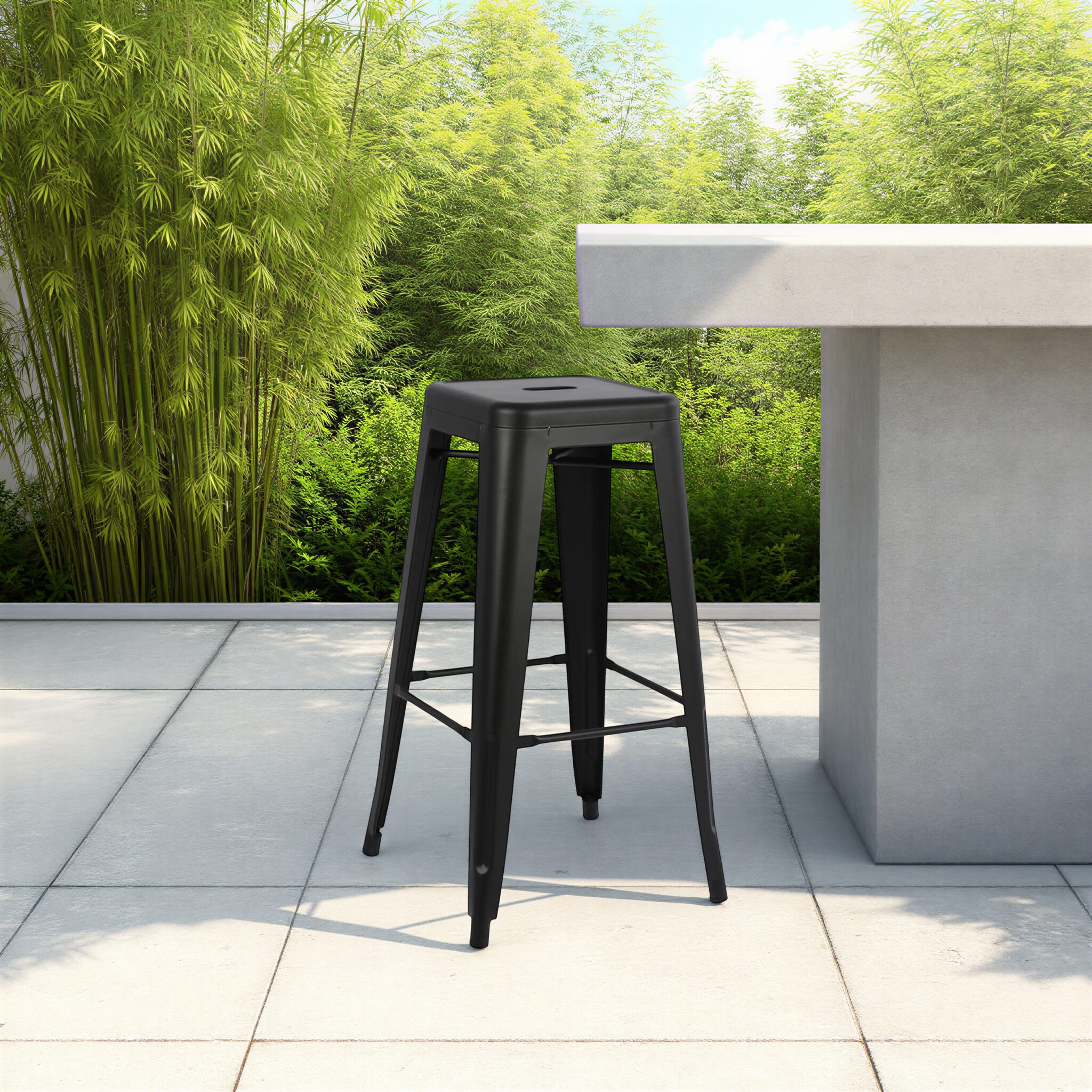 MELITA Black Barstool