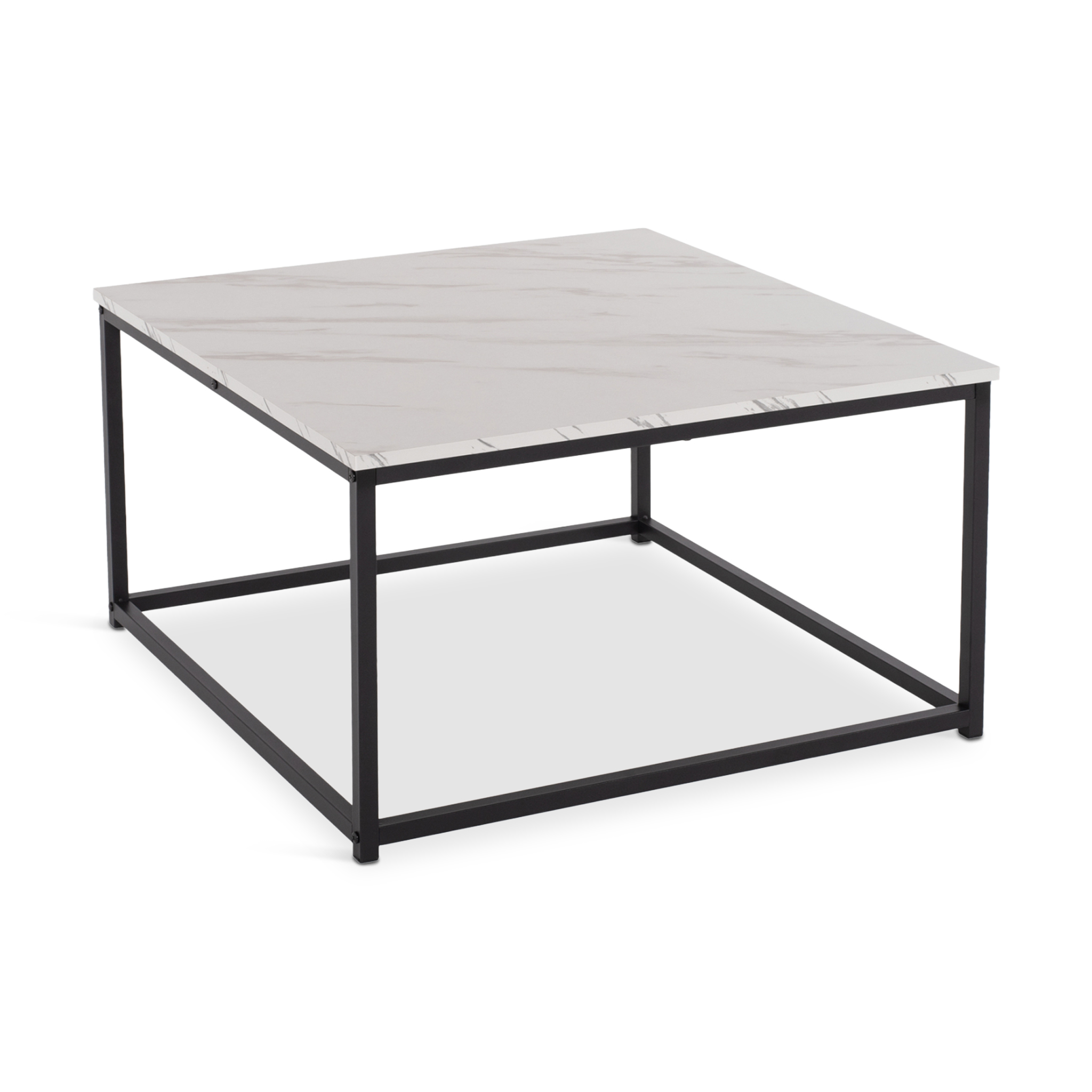 BRAYLEN White Marble Coffee Table