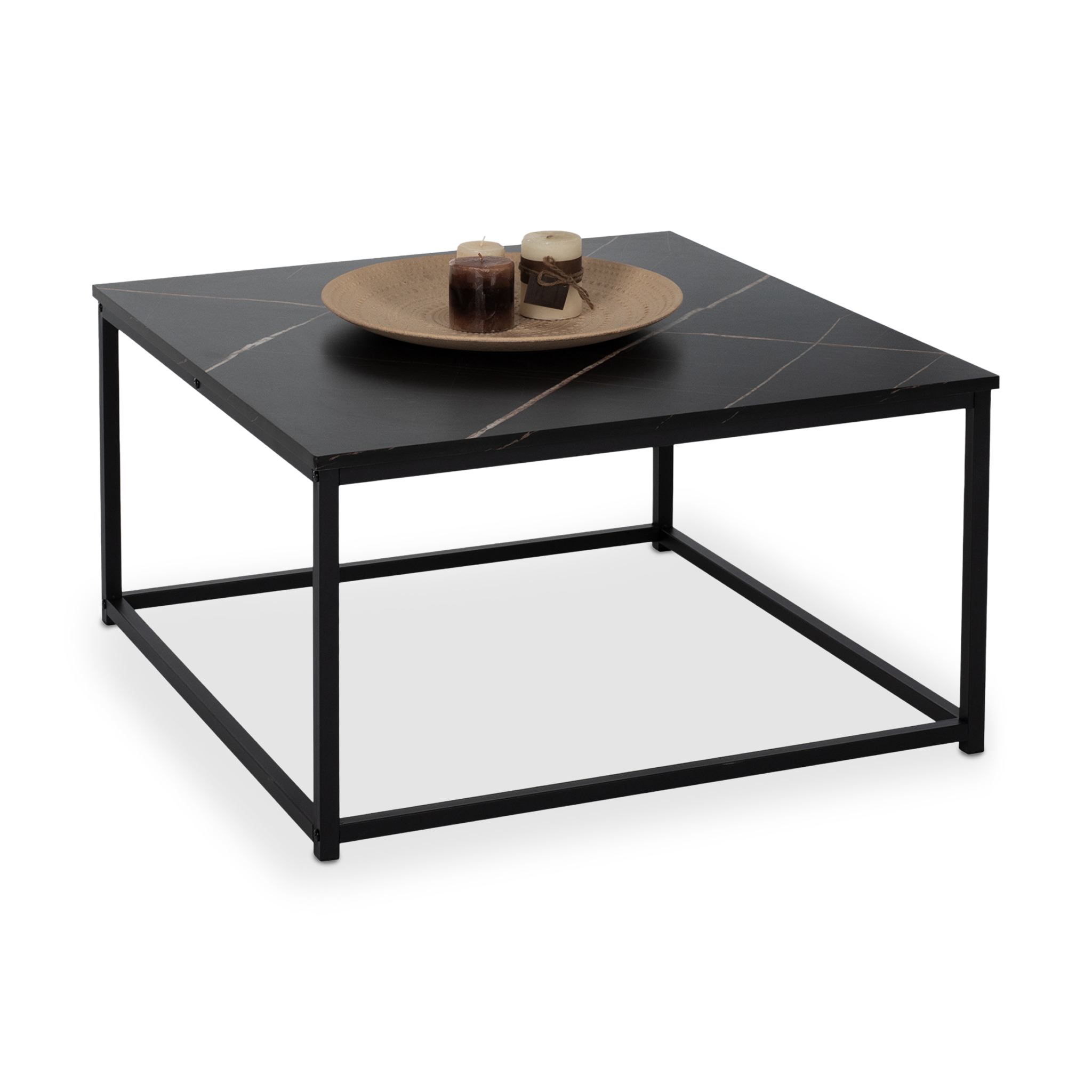 BRAYLEN Black Marble Coffee Table