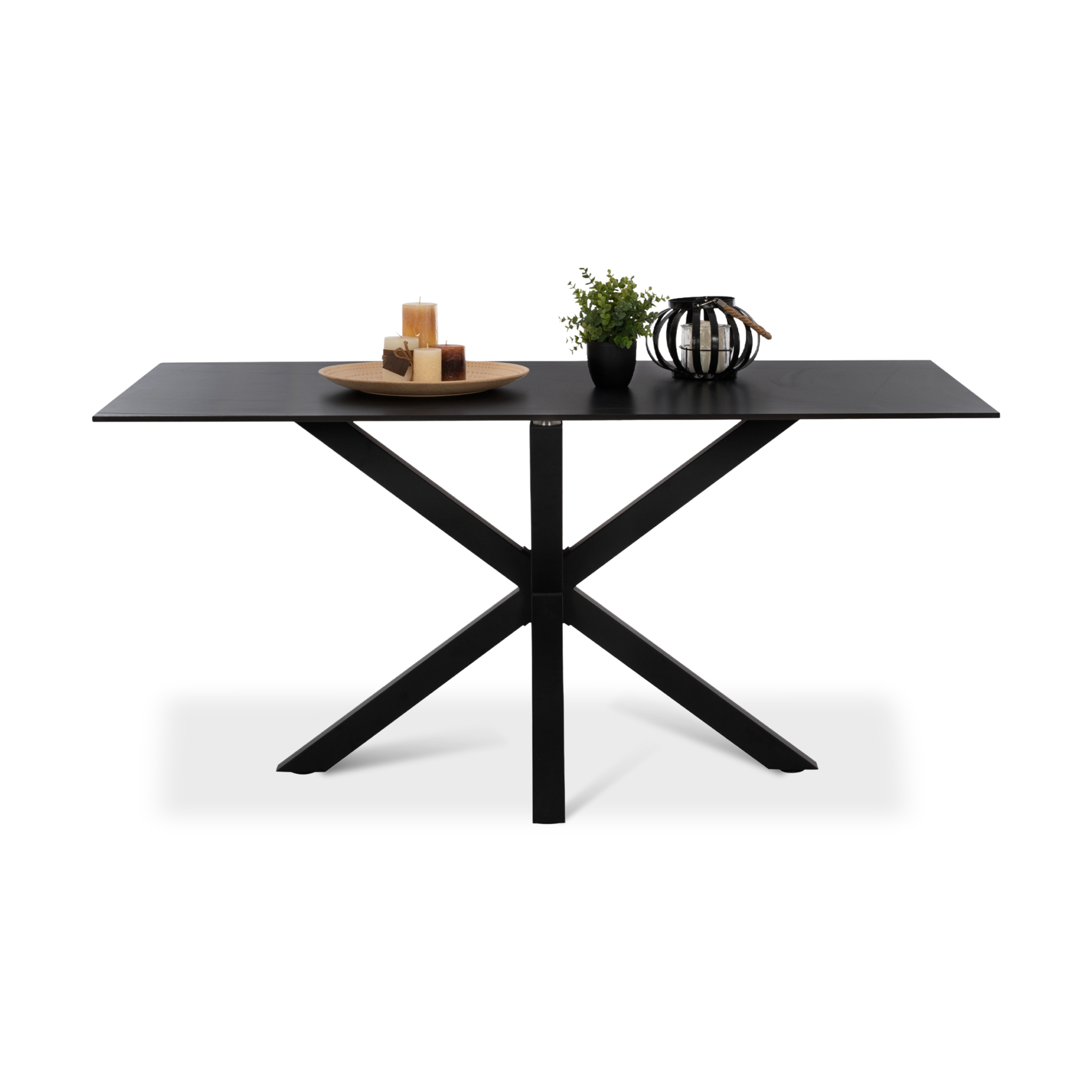 SYNTEC Black Marble Dining Table