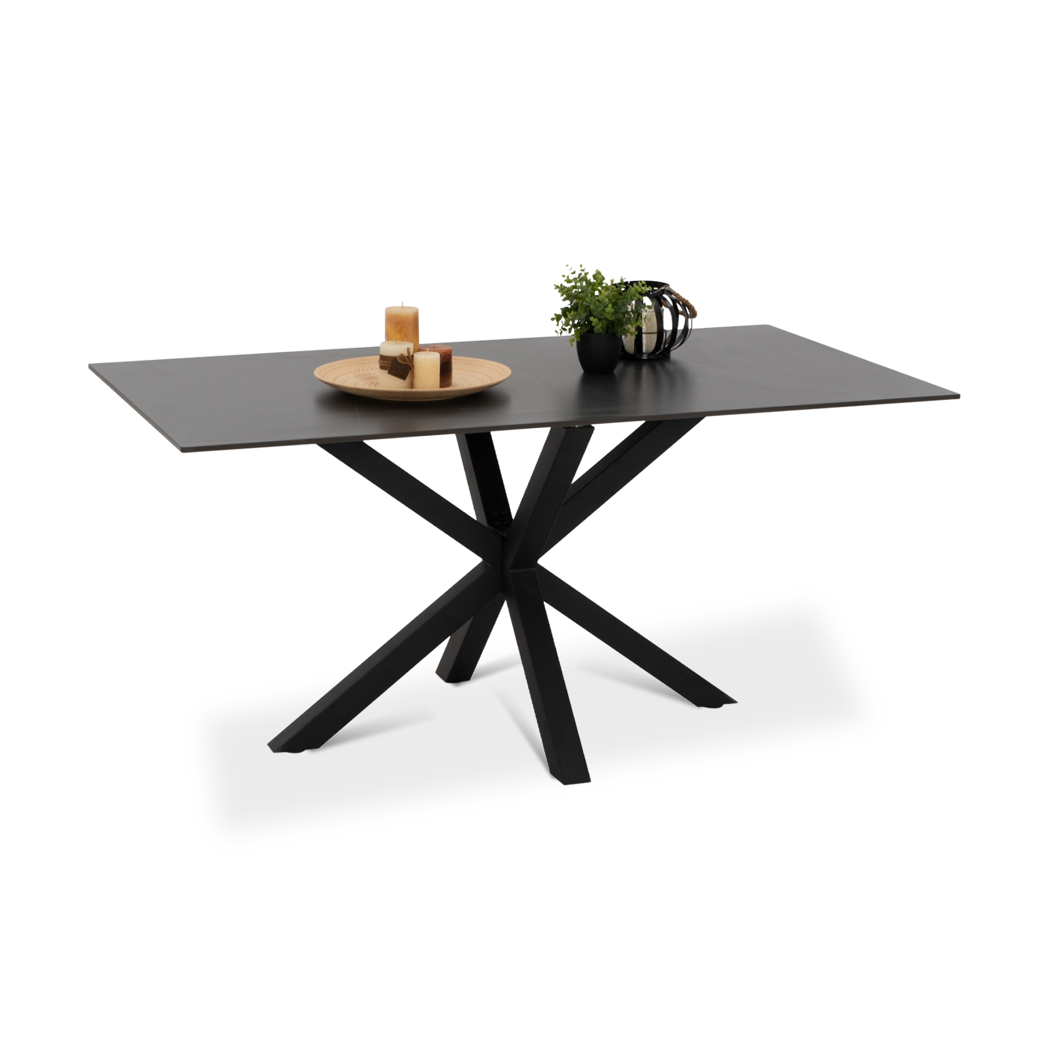 SYNTEC Black Marble Dining Table