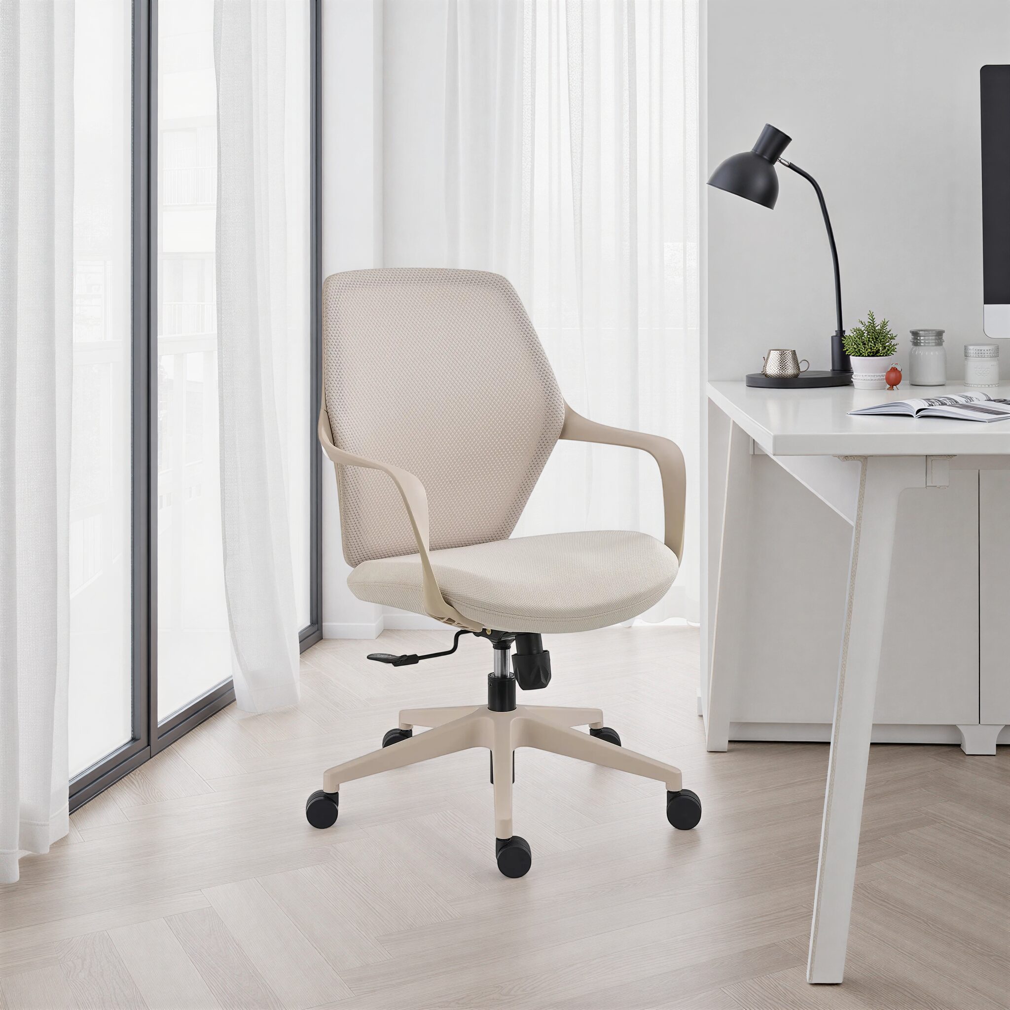SCALEND Beige Office Chair