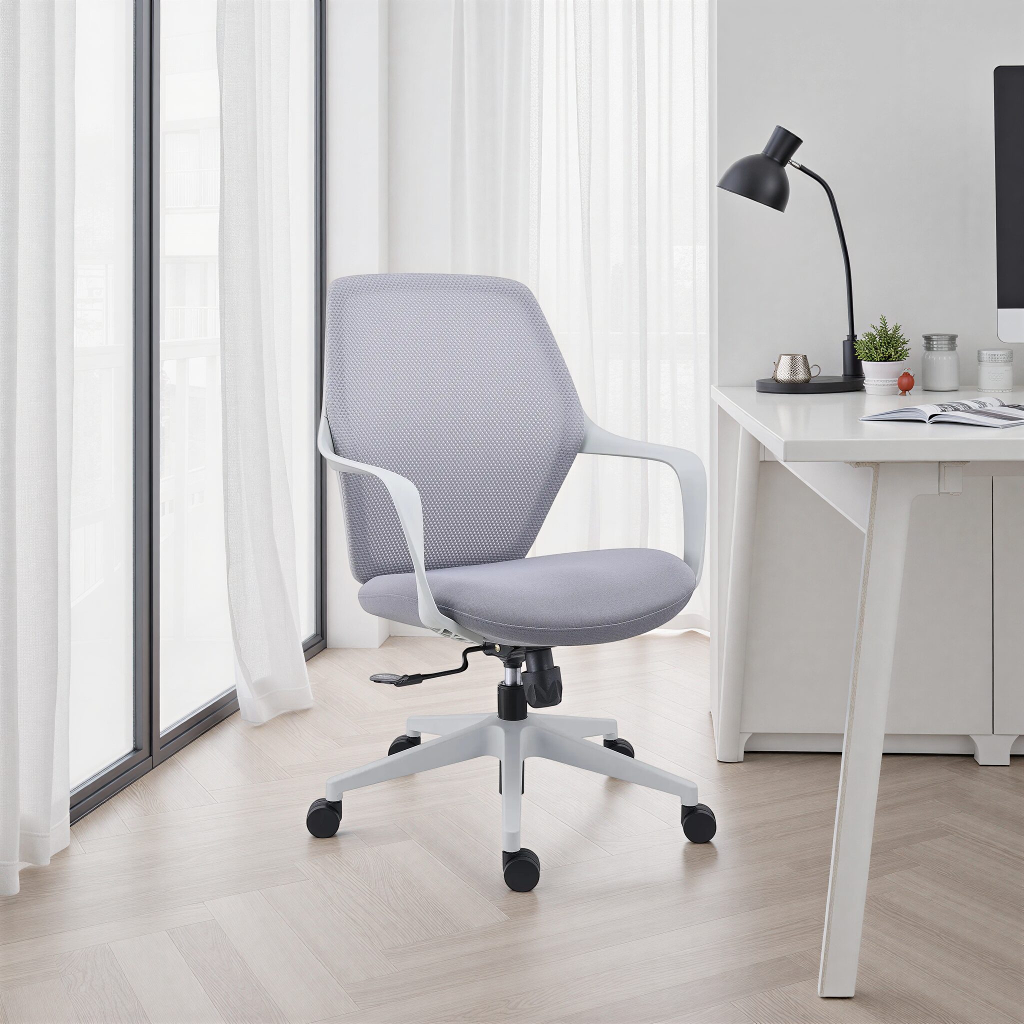 SCALEND Grey Office Chair