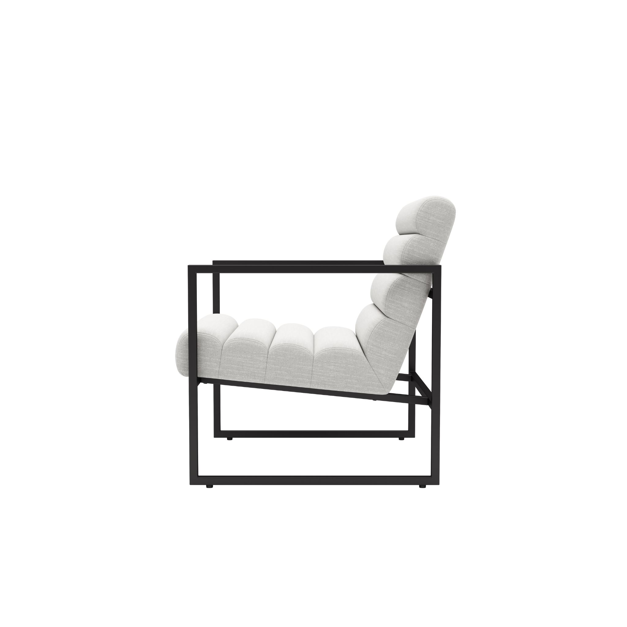 COALLE Light Grey Fabric Armchair