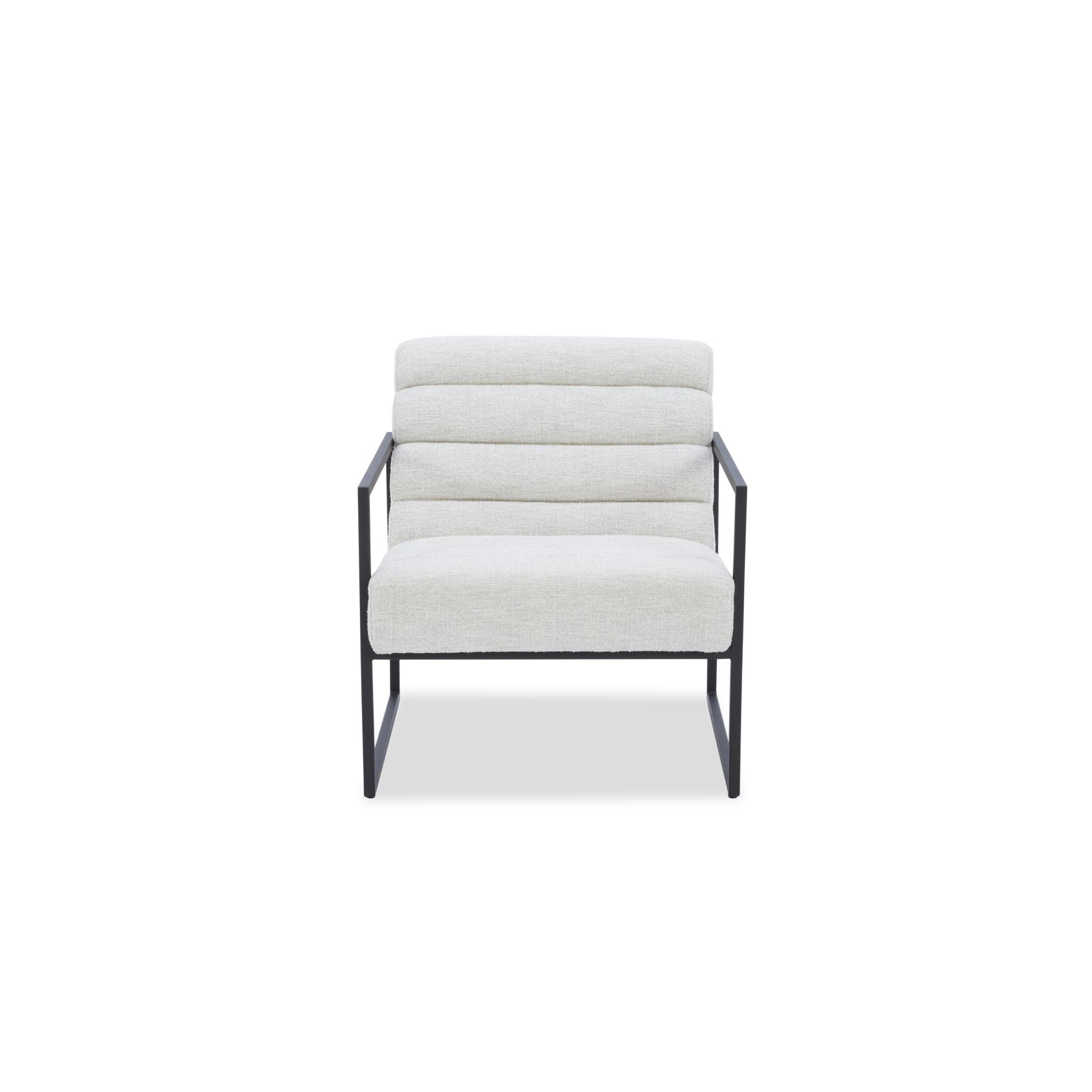 COALLE Beige Fabric Armchair