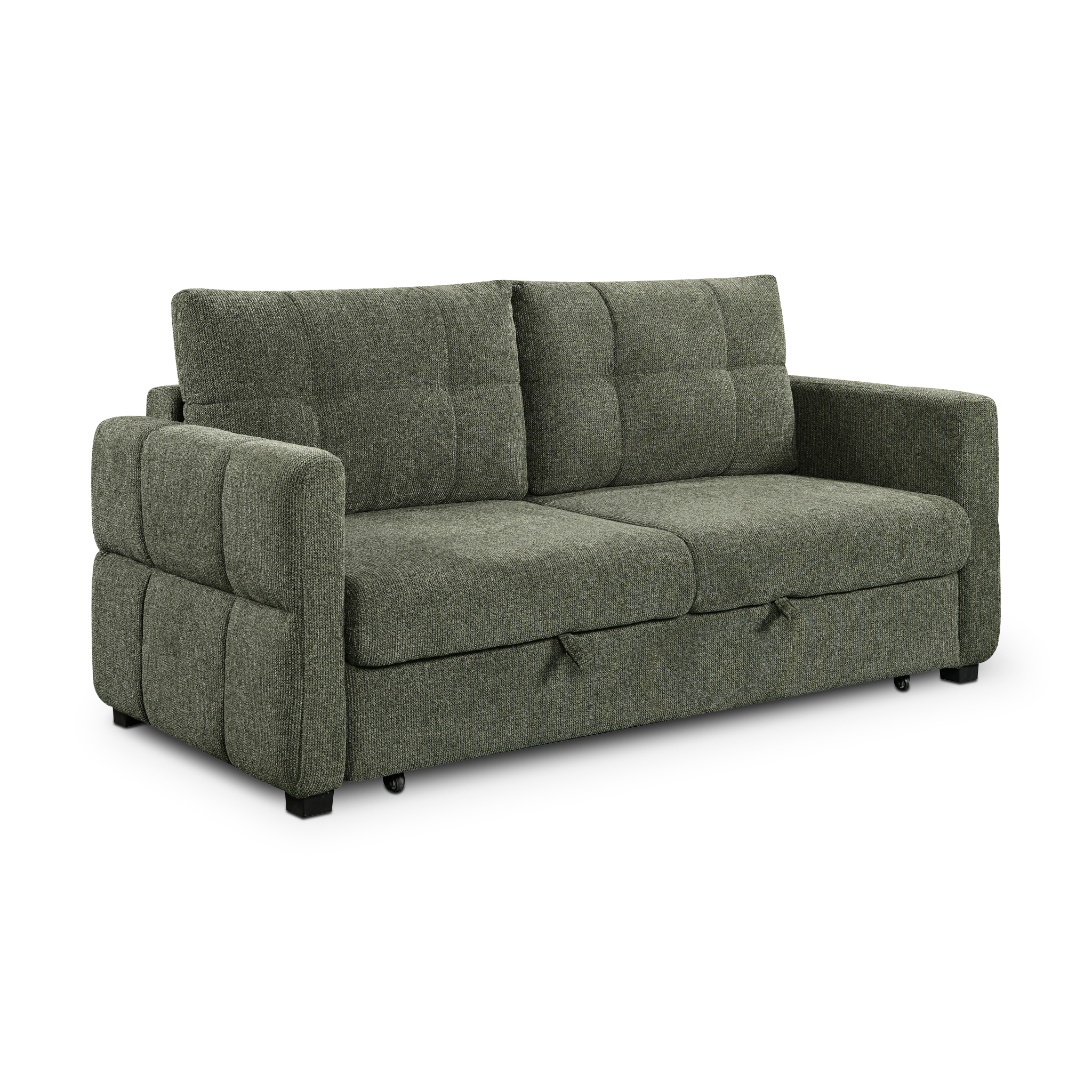 DREMELT Green Fabric Sofabed