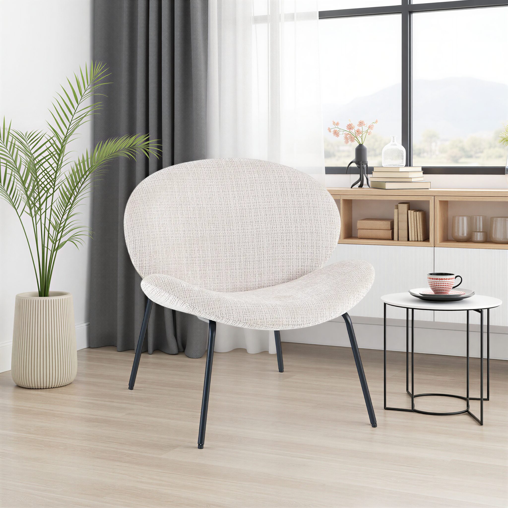 LAYORI Beige Armchair