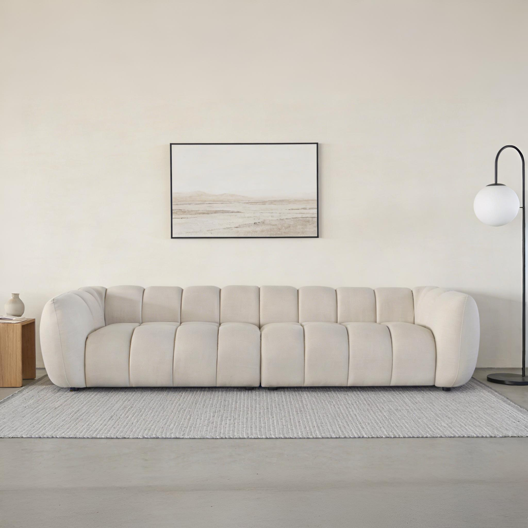 FIORINO Beige 4-Seater Sofa