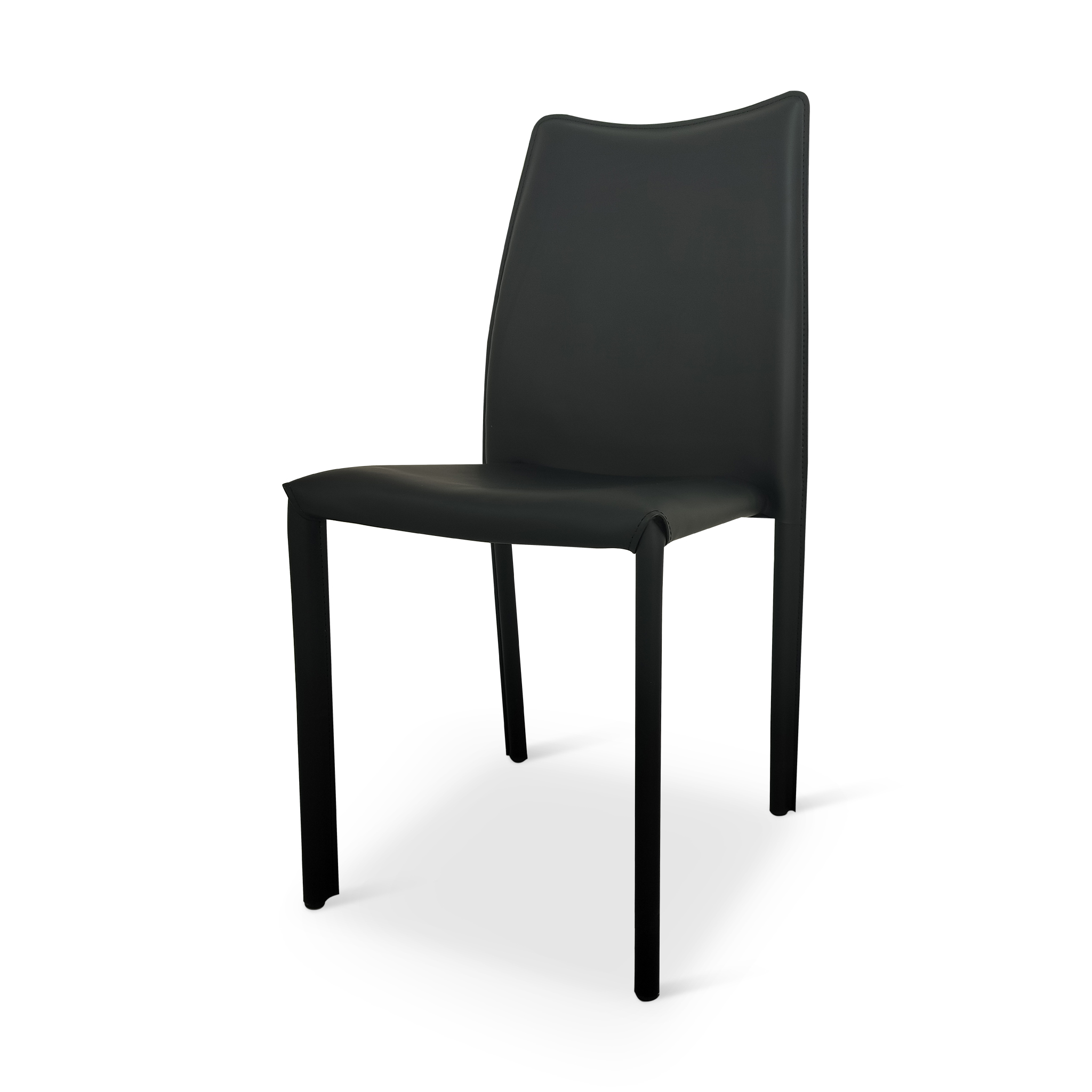 CHARLTON Black Fabric Dining Chair