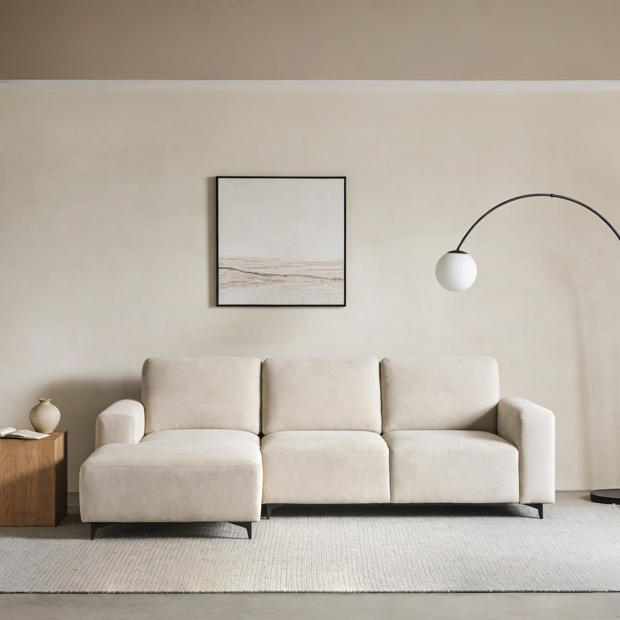 SALORINO Beige Corner Sofa