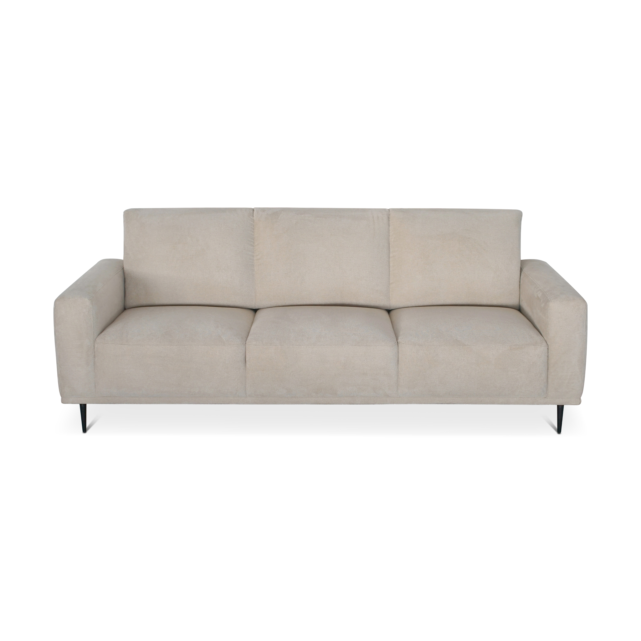CLOBBY Beige 3-Seater Sofa