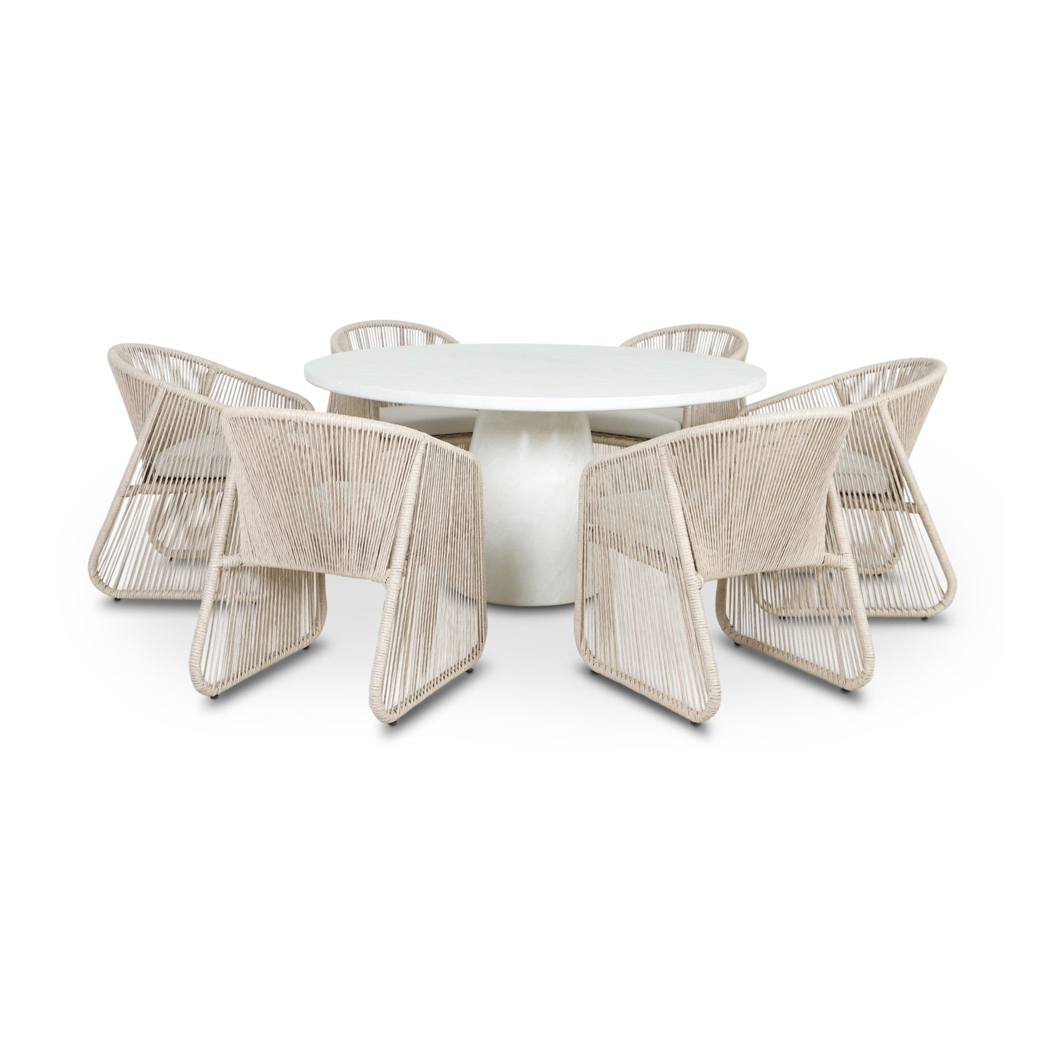 SKYLAR Beige Outdoor Dining Set