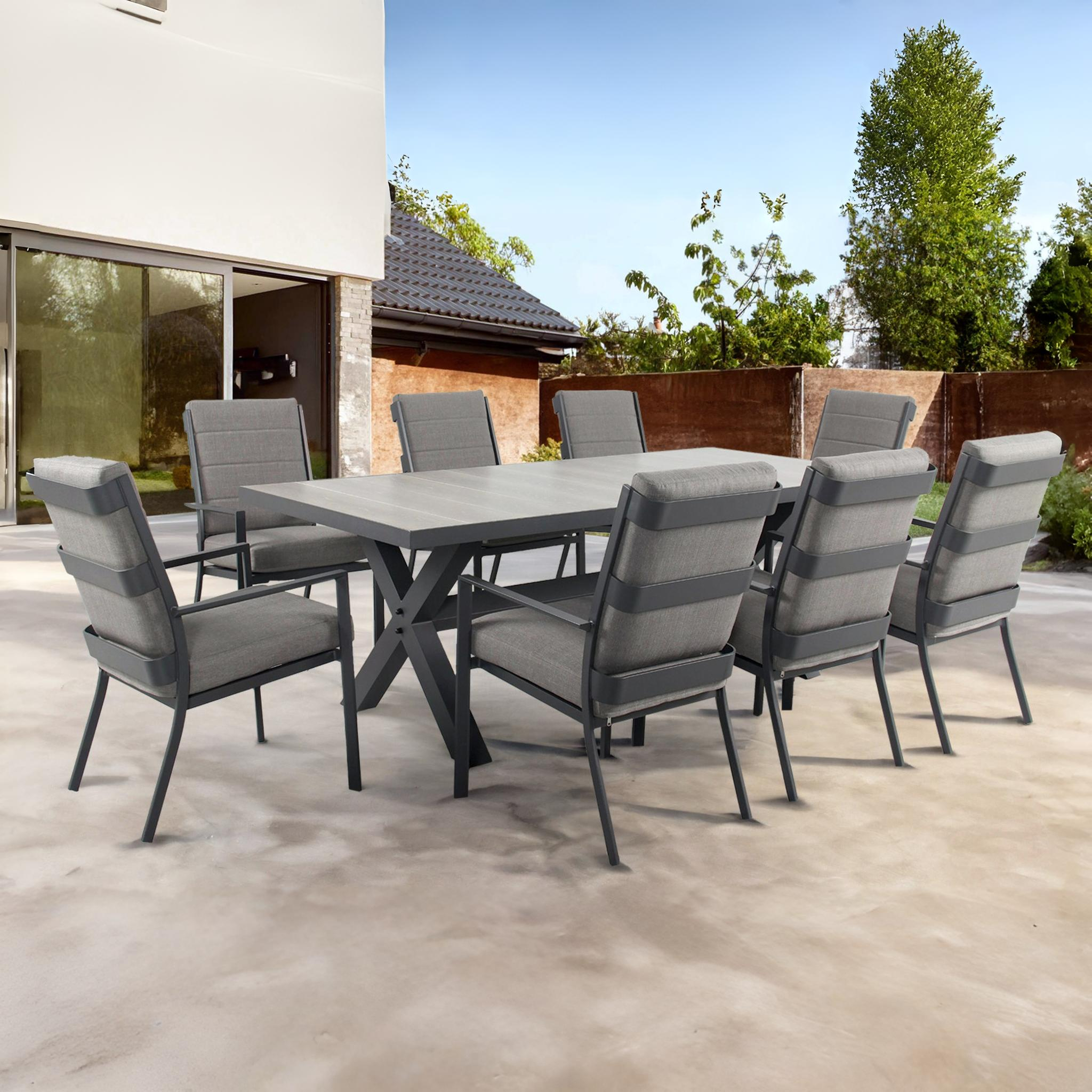 TUSCANY Gunmetal Outdoor Dining Set