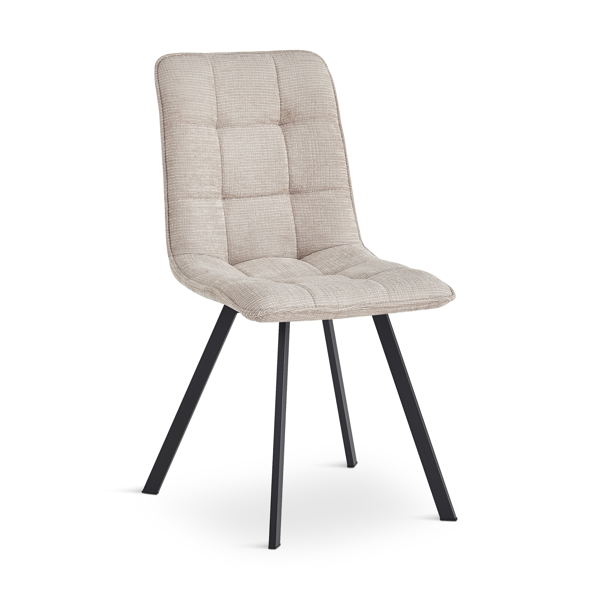 TALIER Beige Fabric Dining Chair