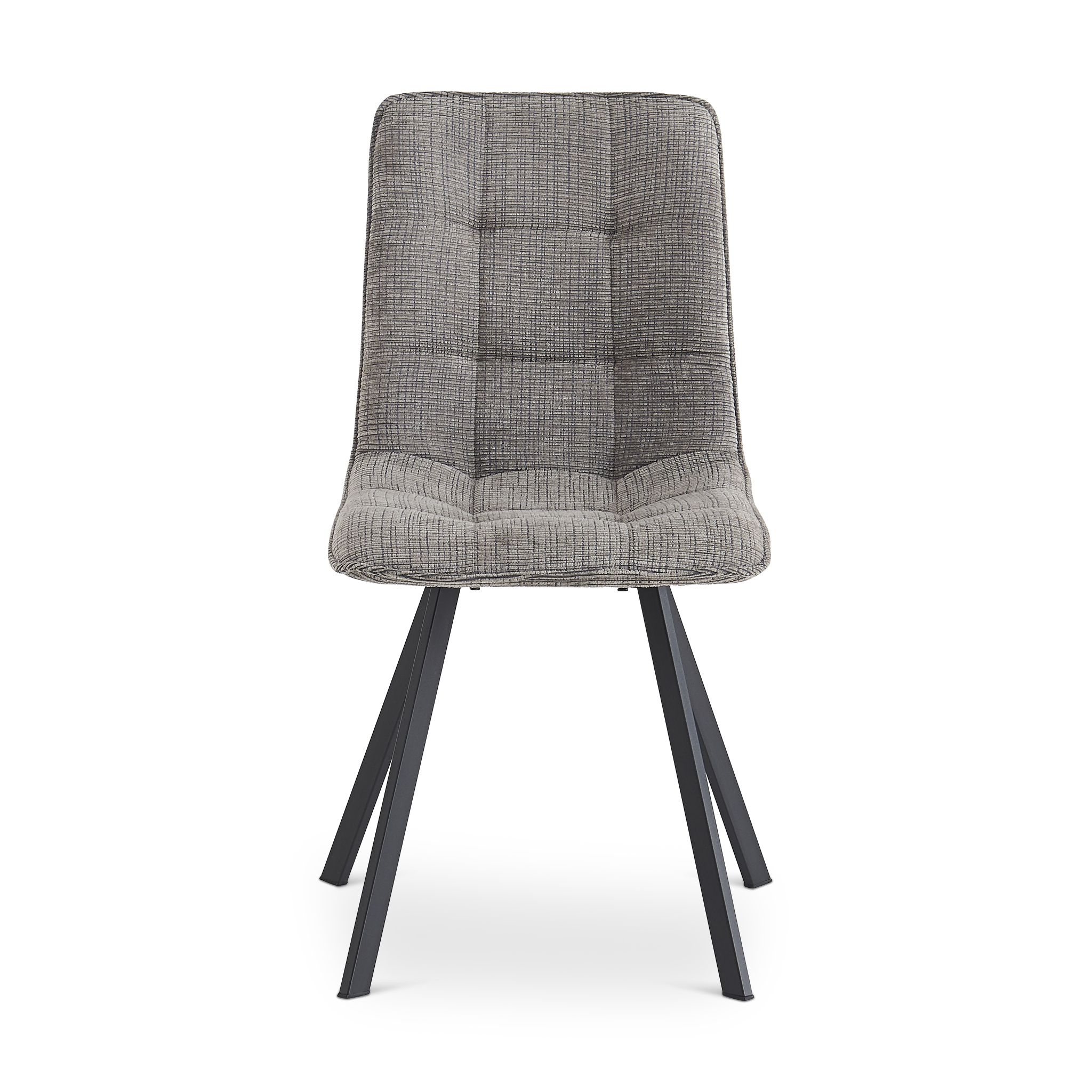 TALIER Grey Fabric Dining Chair