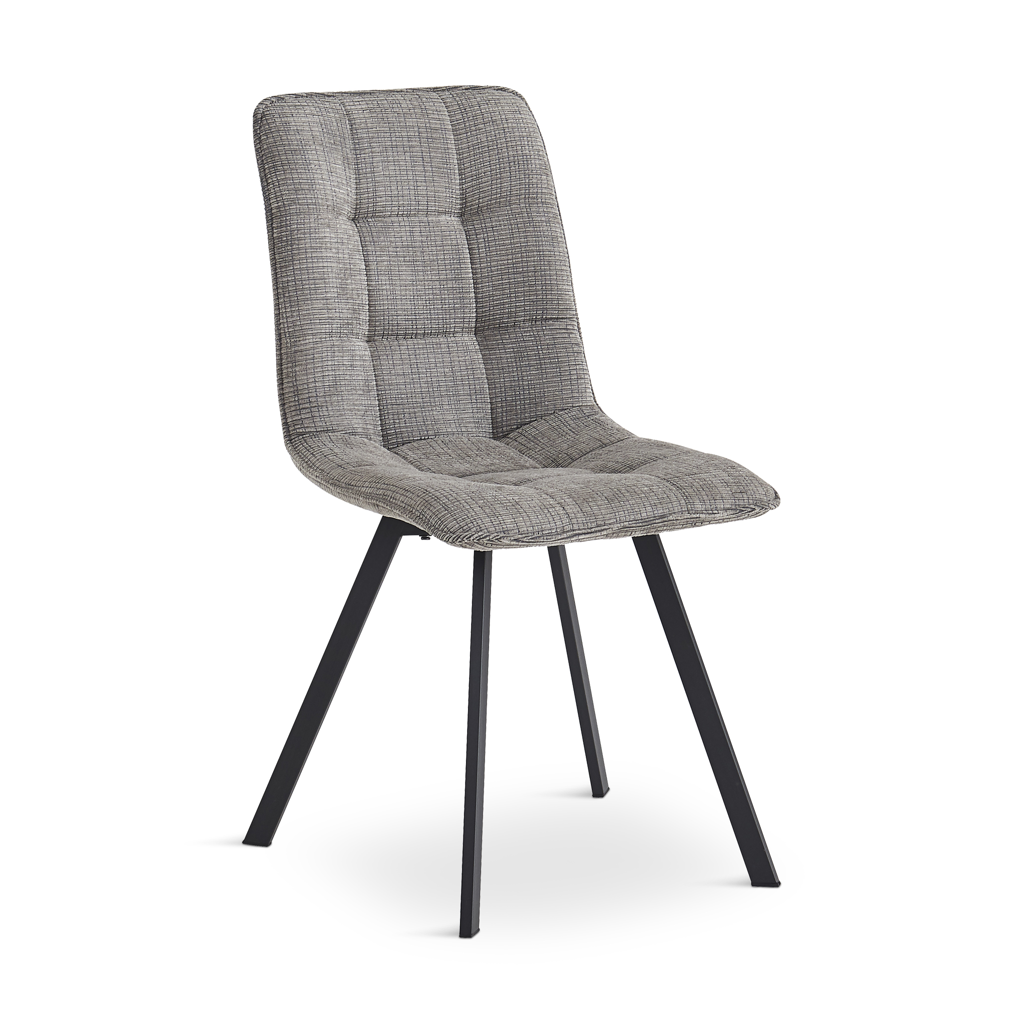 TALIER Grey Fabric Dining Chair