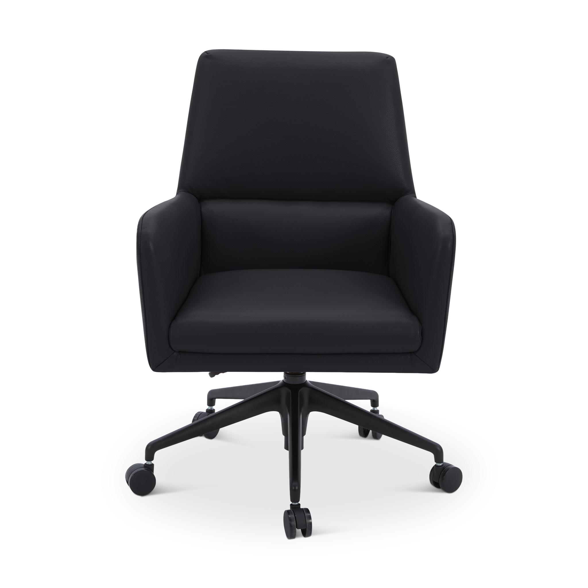 DESKPRO Office Chair Black Leather