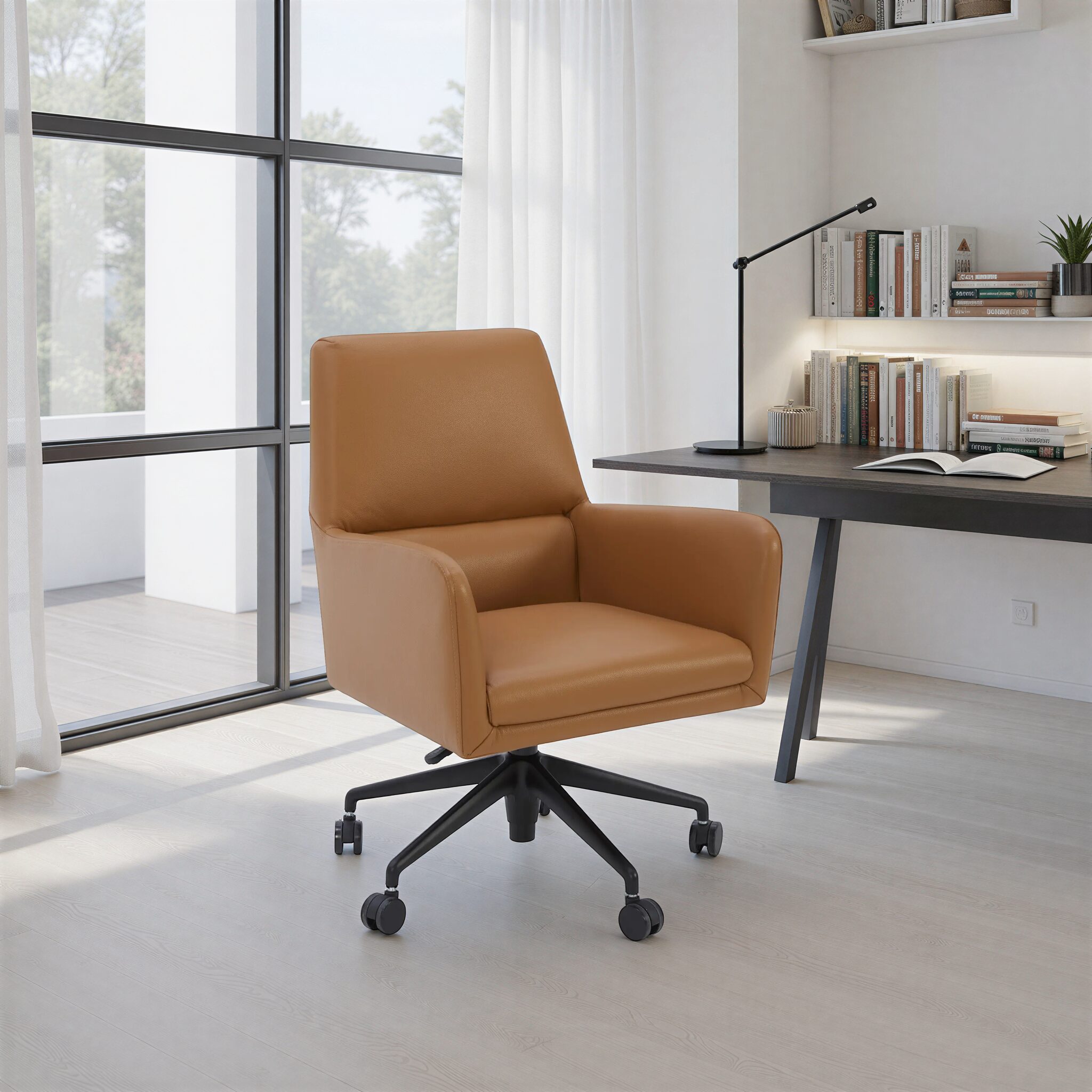 DESKPRO Office Chair Camel Leather