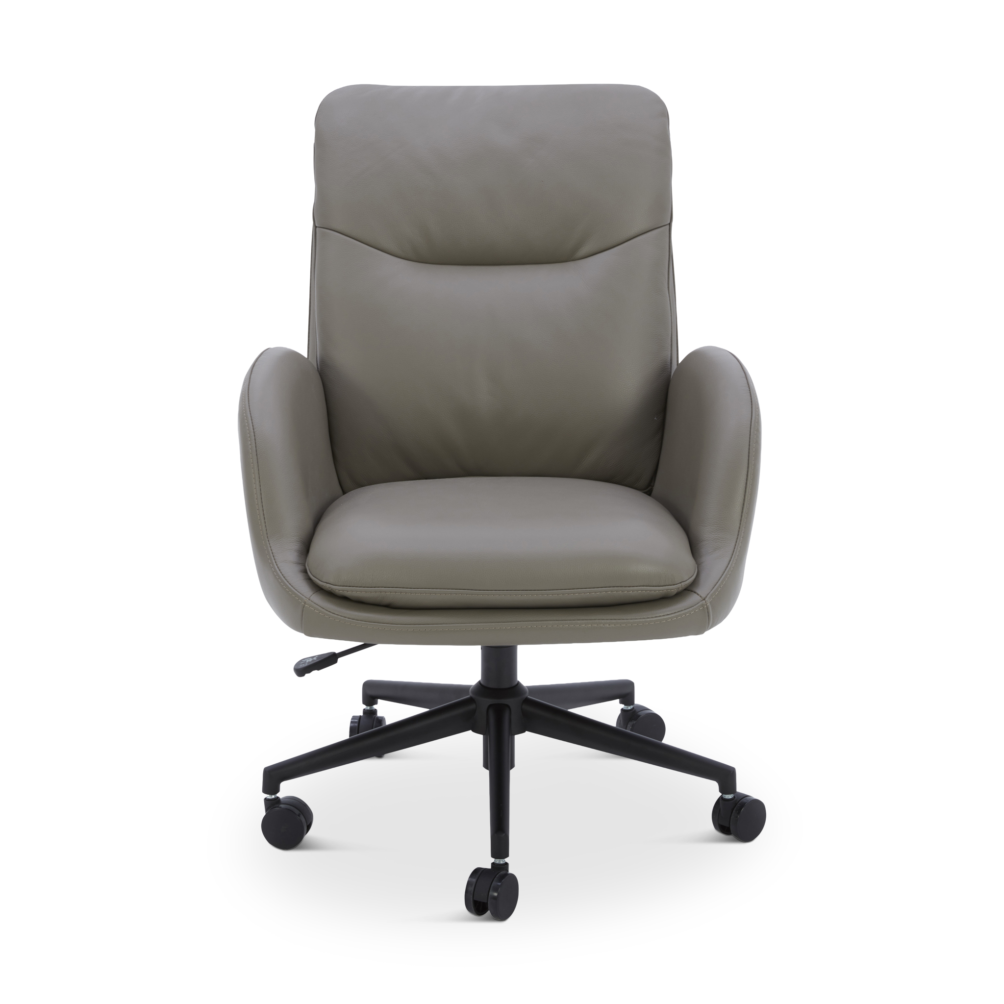 NECKTOR Office Chair Dark Grey Leather