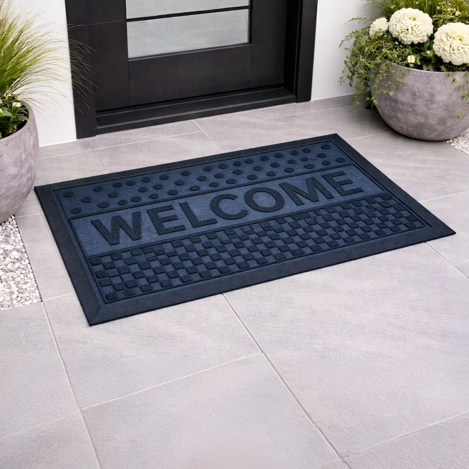 Door mat Narcisson 45x75 Black