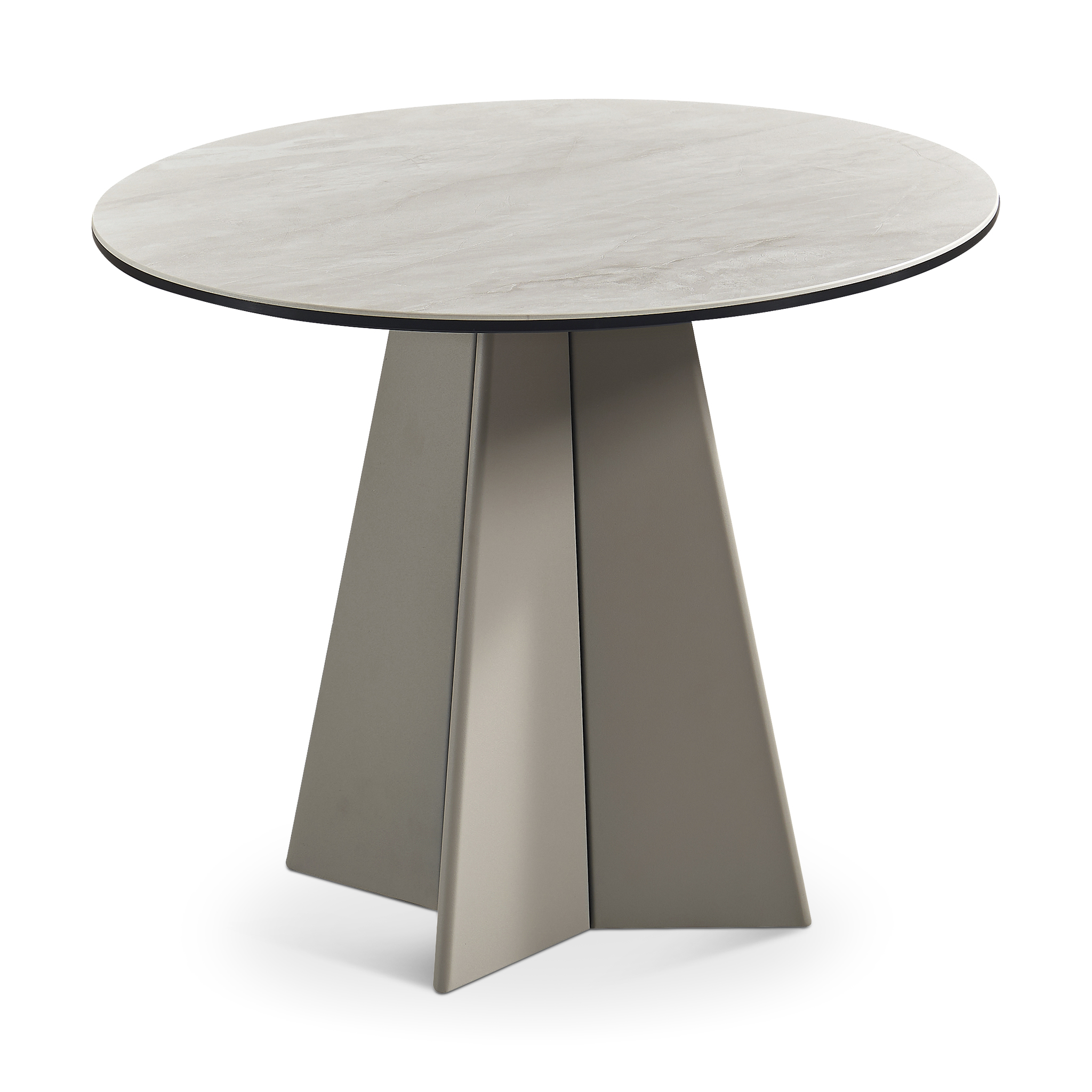 FAMILIARI Side Table Beige & Light Khaki