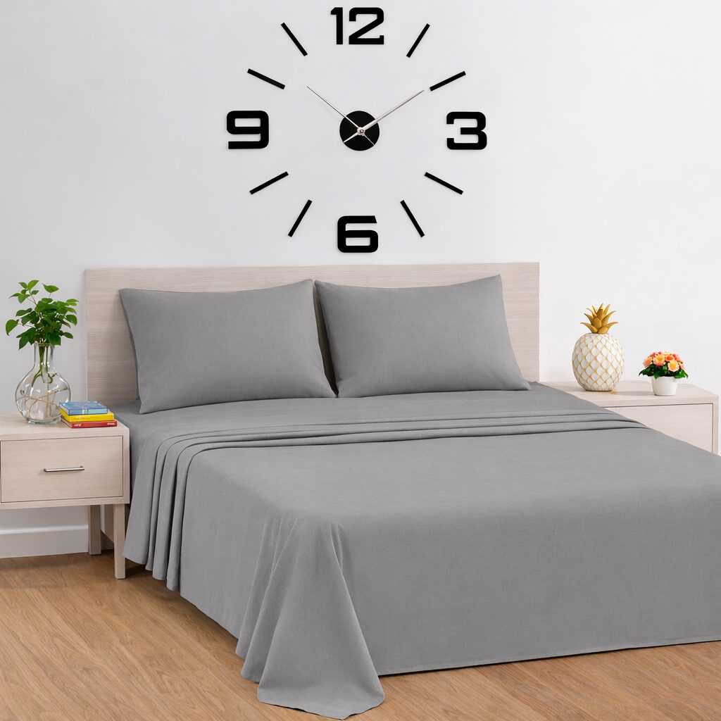 100% Cotton Bed Sheets set 3.0 Ft