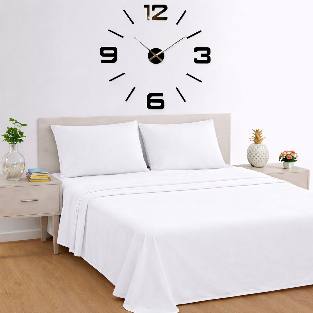 100% Cotton Bed Sheets set 5.5 Ft