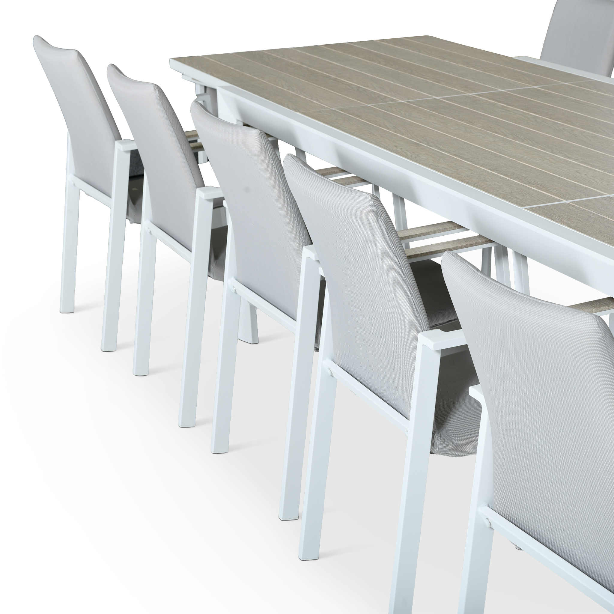 ISOLA Outdoor Dining Set White, Sonoma & Greyish