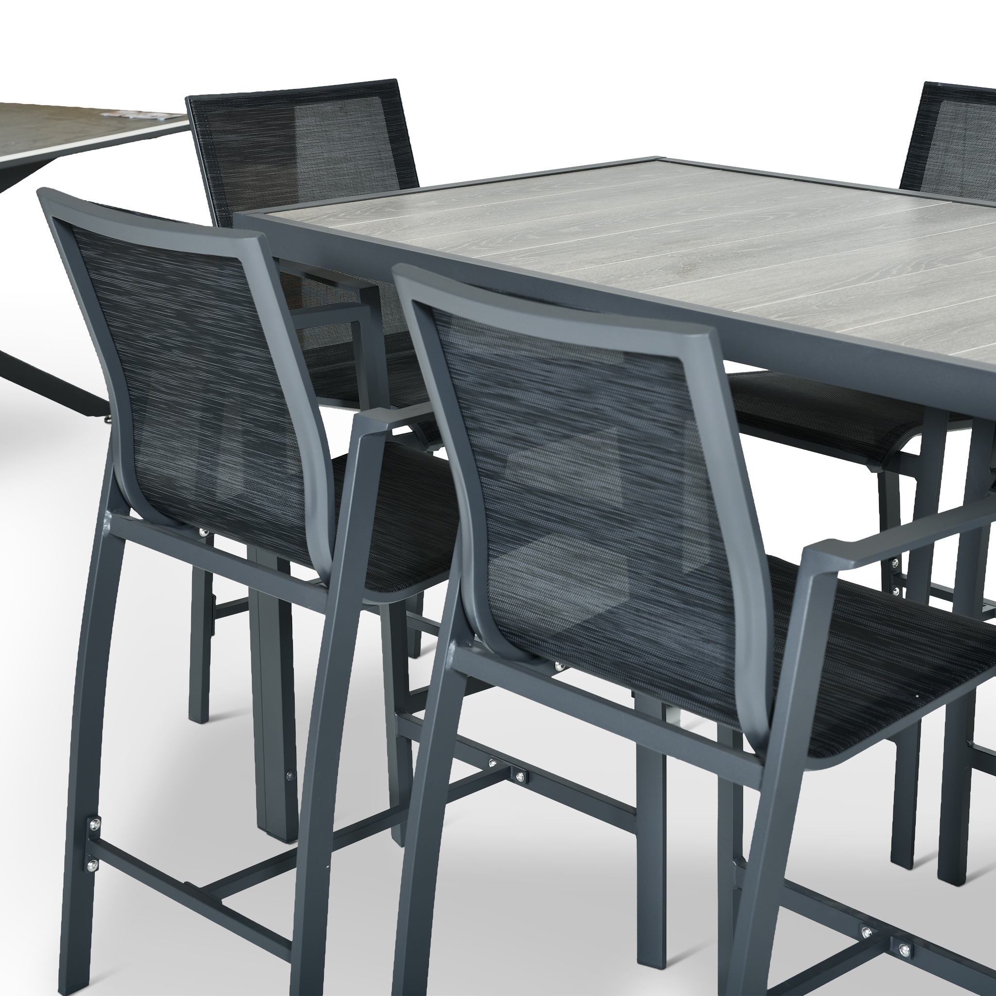 TUSCANY Outdoor Bar Set Gunmetal
